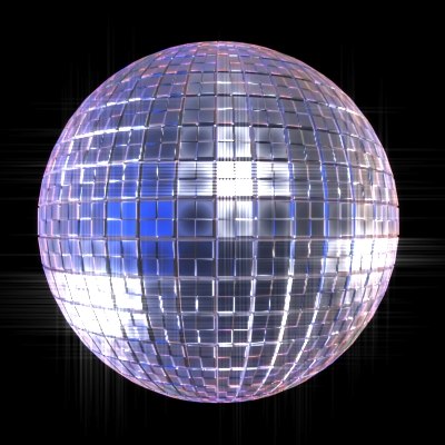 disco glitter ball 3d model